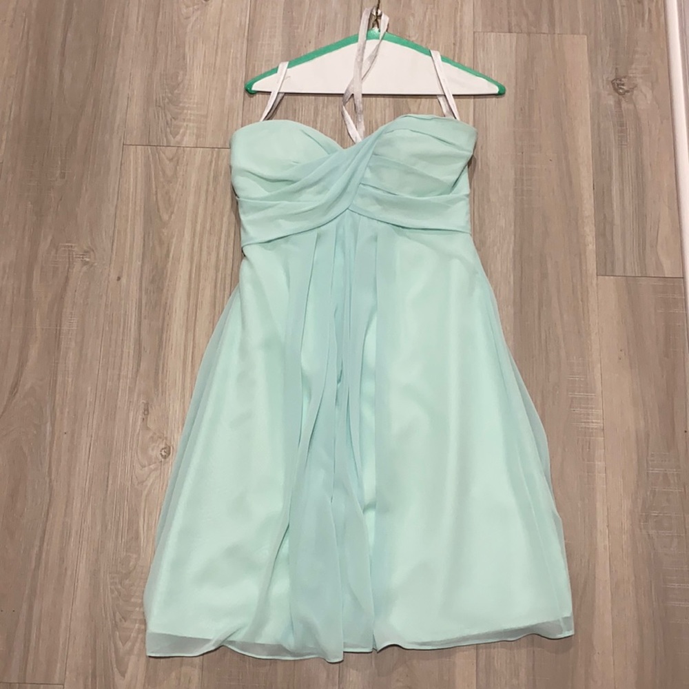 Bill Levkoff mint cocktail dress